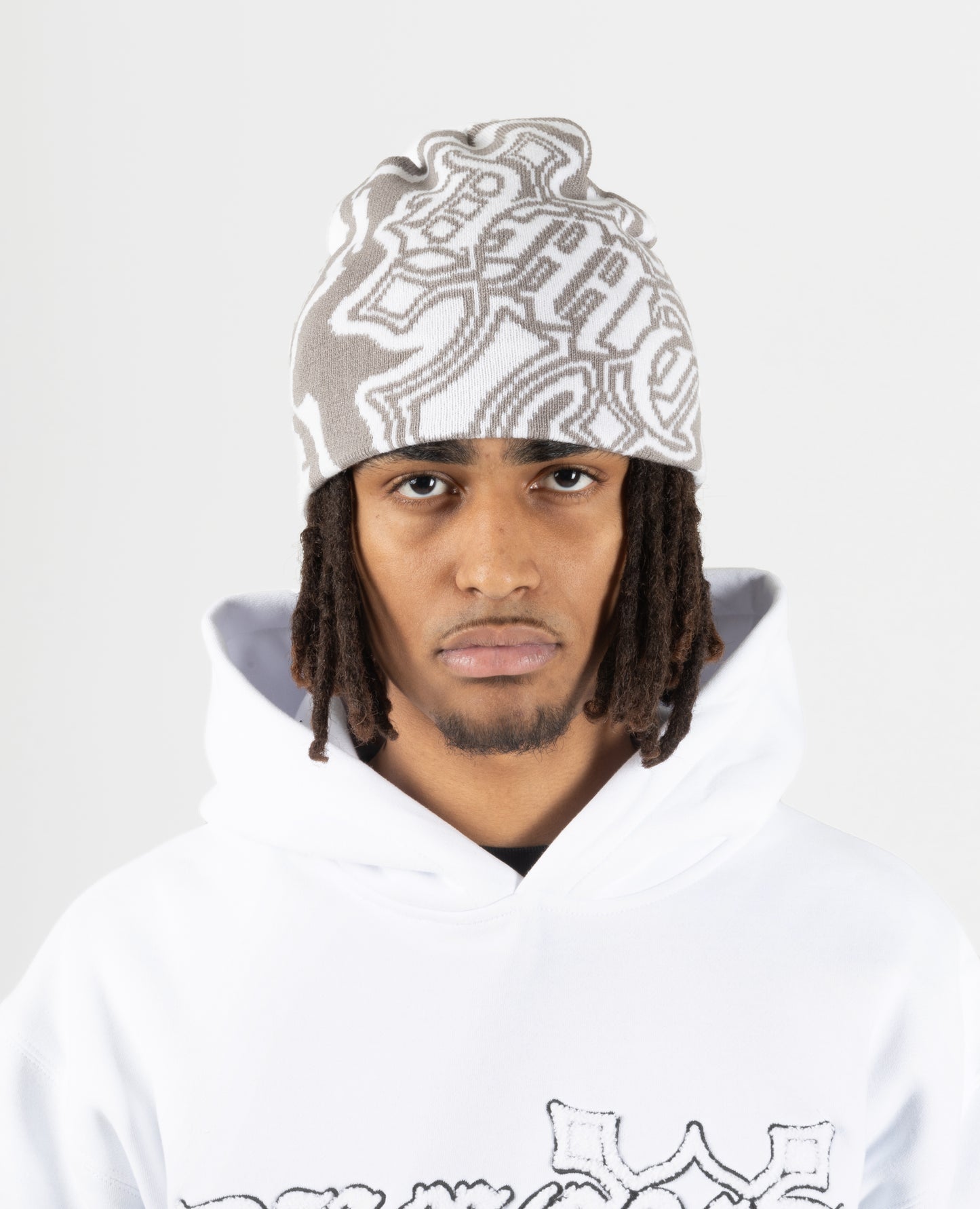 CROSS BEANIE GREY