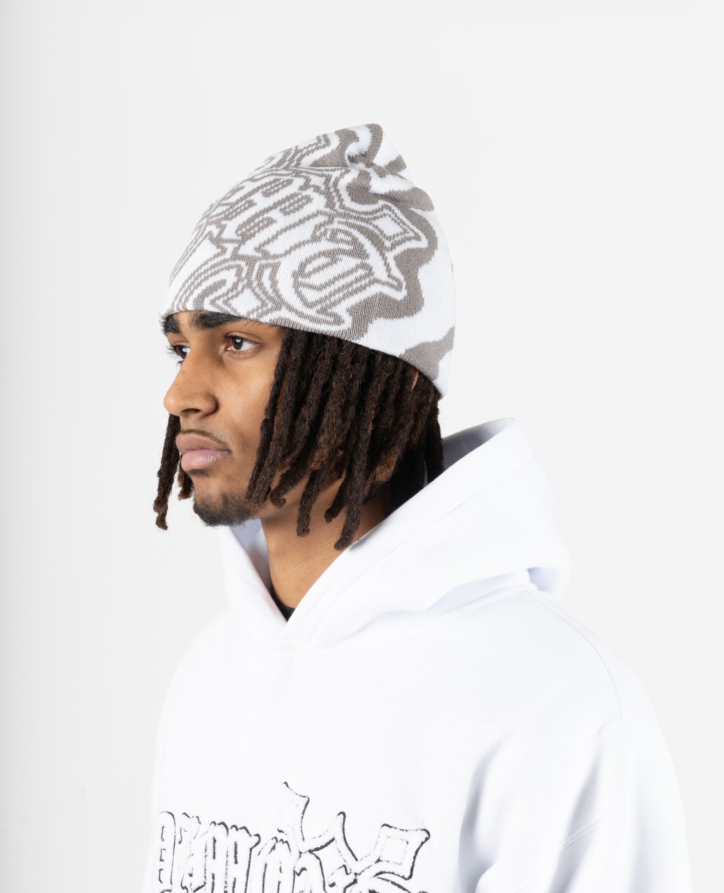 CROSS BEANIE GREY