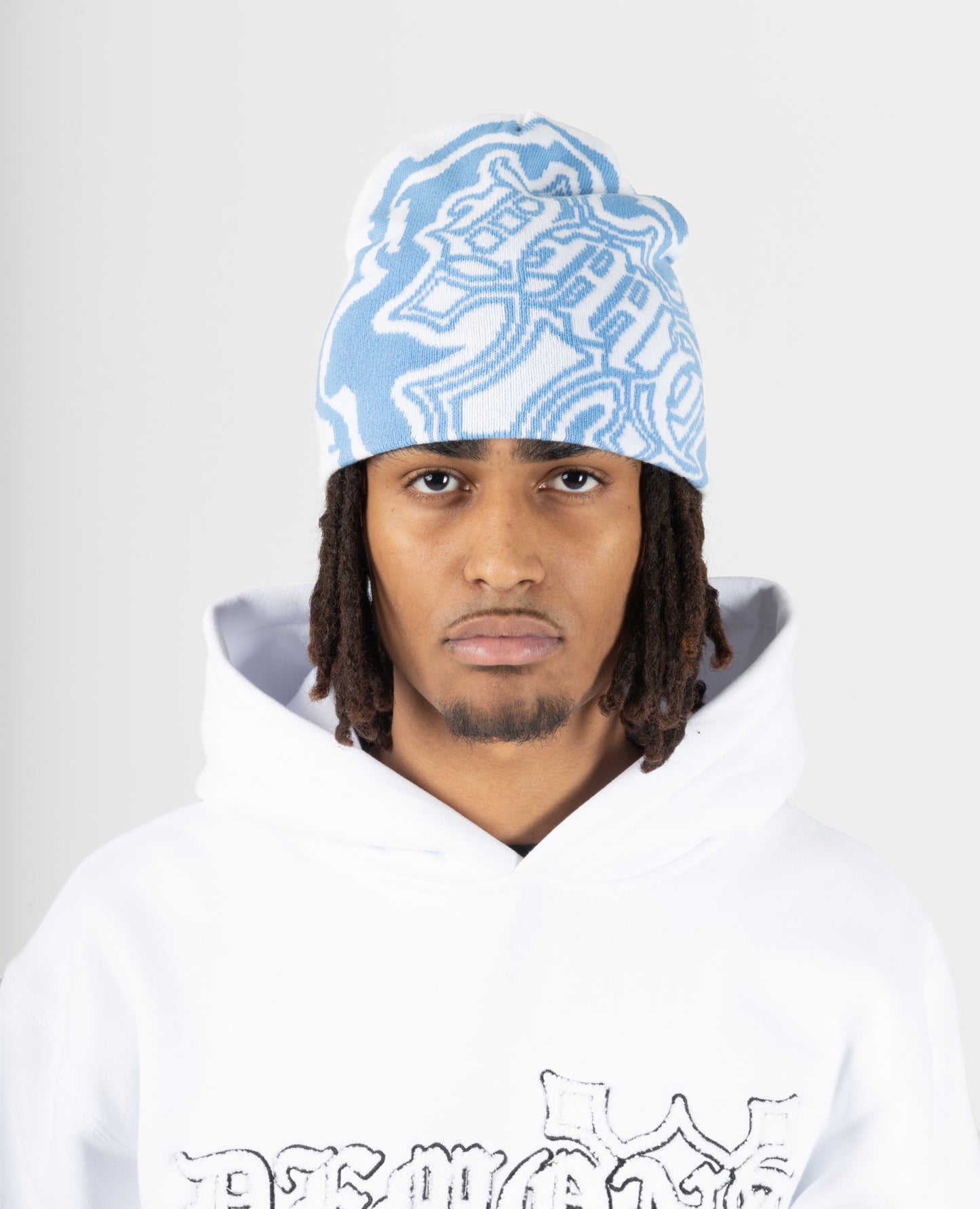 CROSS BEANIE BLUE