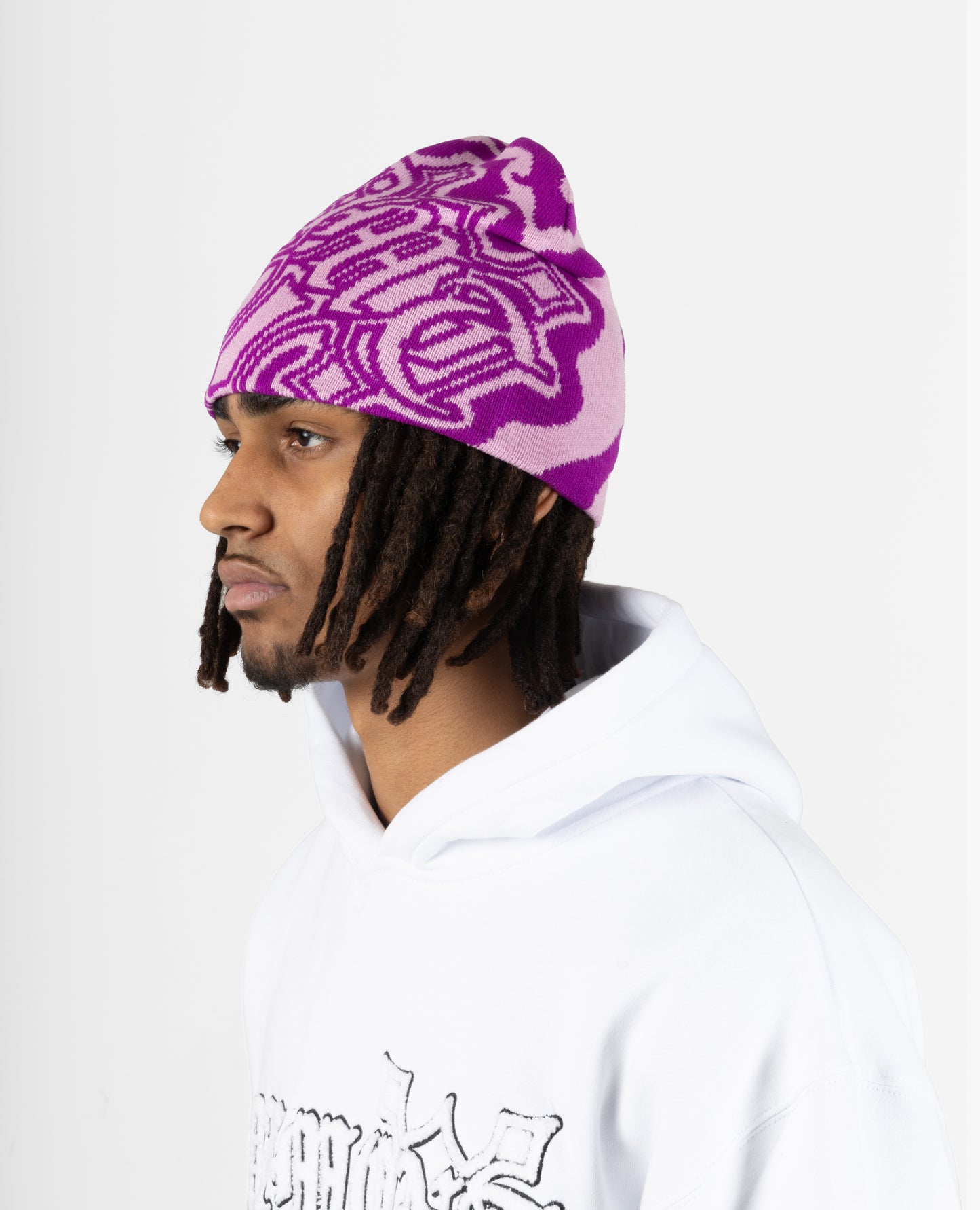 CROSS BEANIE PINK