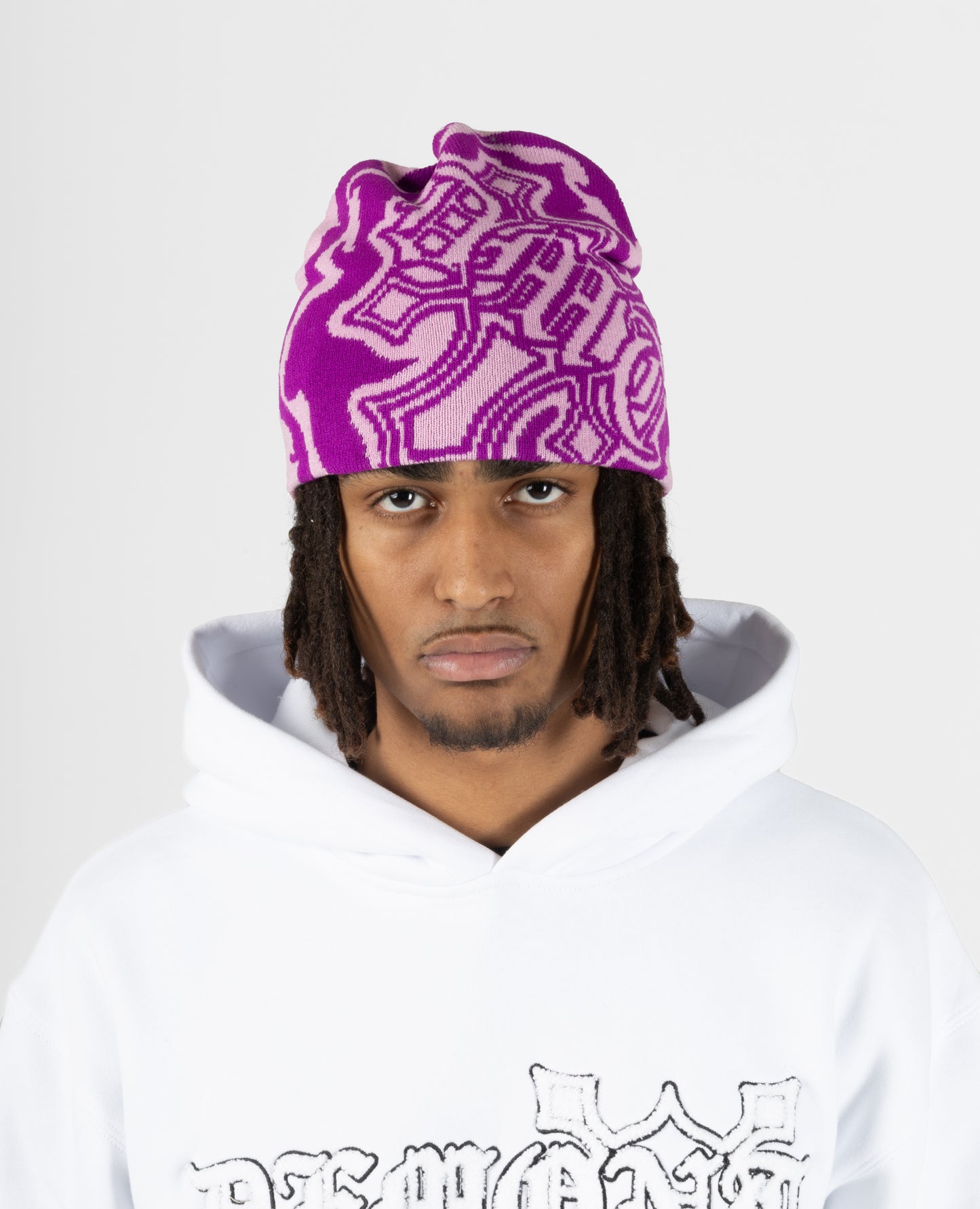 CROSS BEANIE PINK