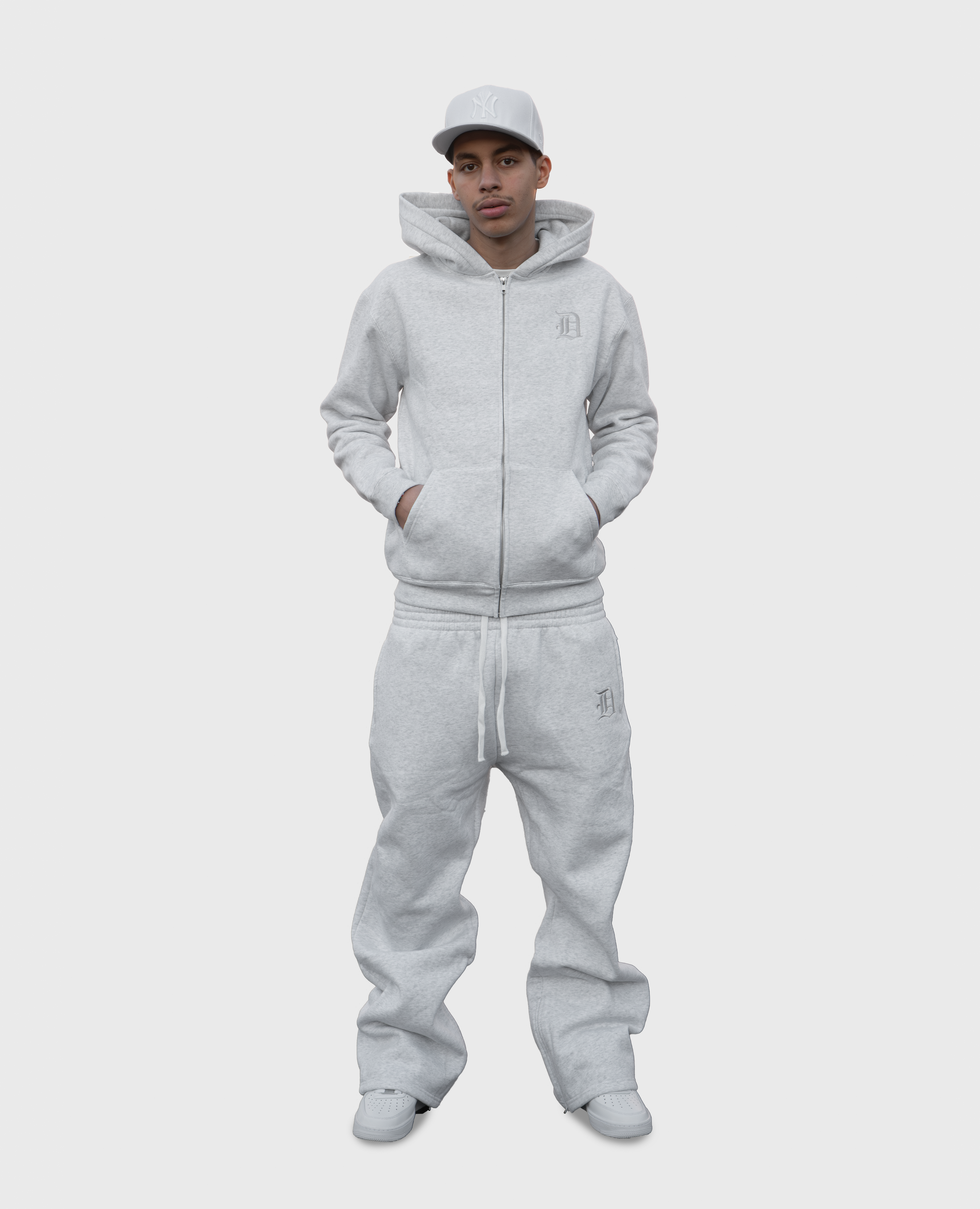 GREY D TRACKPANTS